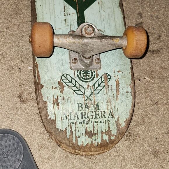 Vintage Bam Margera Element Skateboard Bullet Trucks - Picture 3 of 12